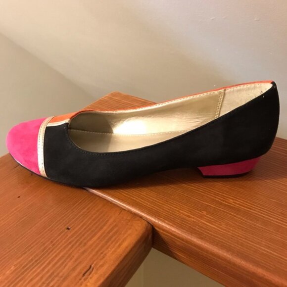 Liz Claiborne “Blake” suede color block flat shoe size 7.5 - Picture 7 of 10